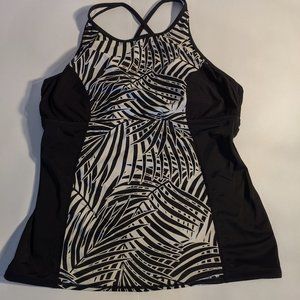 Tommy Bahama Island Active Swim Halter Tankini L